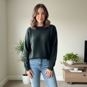 Naadam Dark Forest Green Cashmere Sweater Small